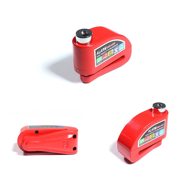 Motorcycle Scooter Wheel Disc Brake Alarm Lock Aluminum Alloy Security Anti-theft Reminder LockBag Spare Bracket Packages