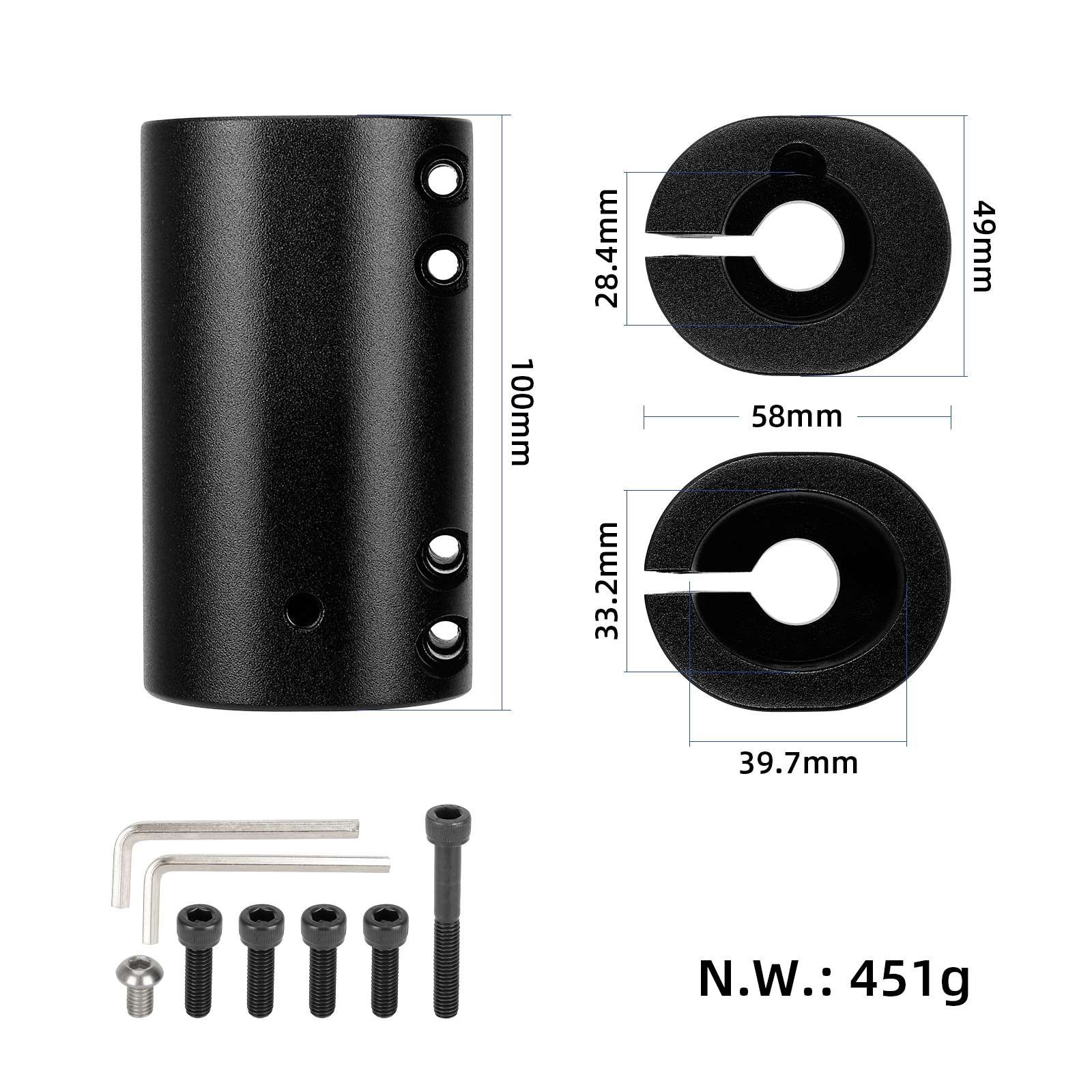 EU Warehouse Electric Scooter Aluminum Alloy Folding Holder for Xiaomi M365 Pro Pro2 1S Scooter Accessories Parts