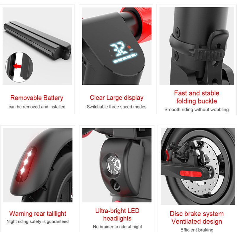 Chinese Original 36v Voltage Powerful Scooter Electric China Cheap 2 Wheels High Speed 350W Electric Scooters With Seat For Sale