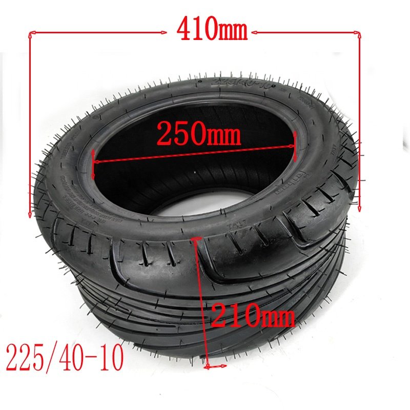 High quality Fenben 225/40-10 tubeless tires for Two Wheel Off Road Electric Scooter