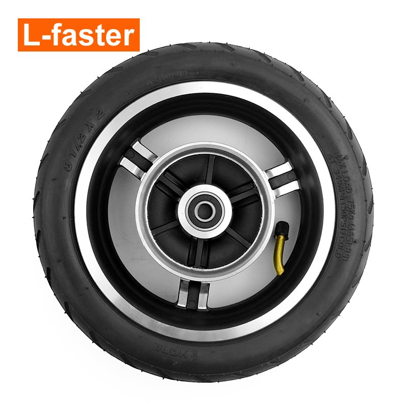 8.5 Inch Drum Brake Scooter Wheel With An Axle And Brake Handle With Brake Cable For Electric 2-Wheel Scooter