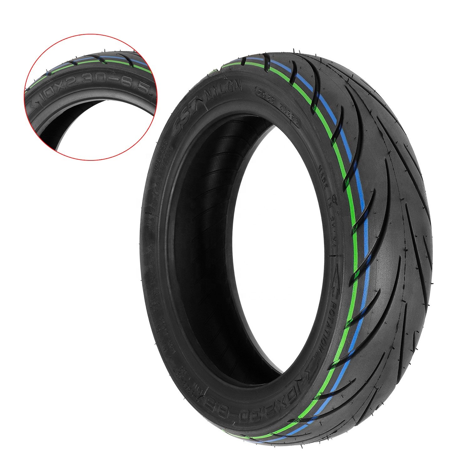10x2.30-6.5 TubelessTire 10 Inch Durable Thicker Wheel Tyre for NIU Electric Scooter Parts KQi2 PRO