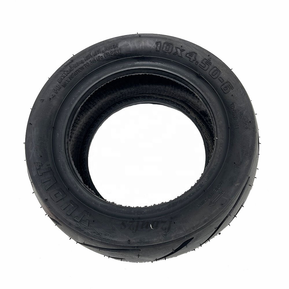 10x4.50-6 Tire TUOVT Tubeless Wear-resistant Wide-body Vacuum Tyre for Electric Scooter Pneumatic Wheel Accessories