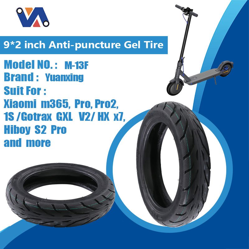 New Image Self- repairing 9*2 Inch Gel Tire for Xiaomi m365 Gotrax GXL V2 HX X7 Hiboy S2 9 Inch Anti-puncture Glue Tire