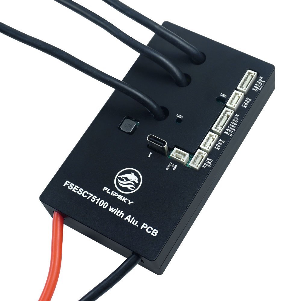 Flipsky FSESC 75100 With Aluminum PCB Electronic Speed Controller Based on VESC 100A 75V For E-Skateboard Scooter Ebike