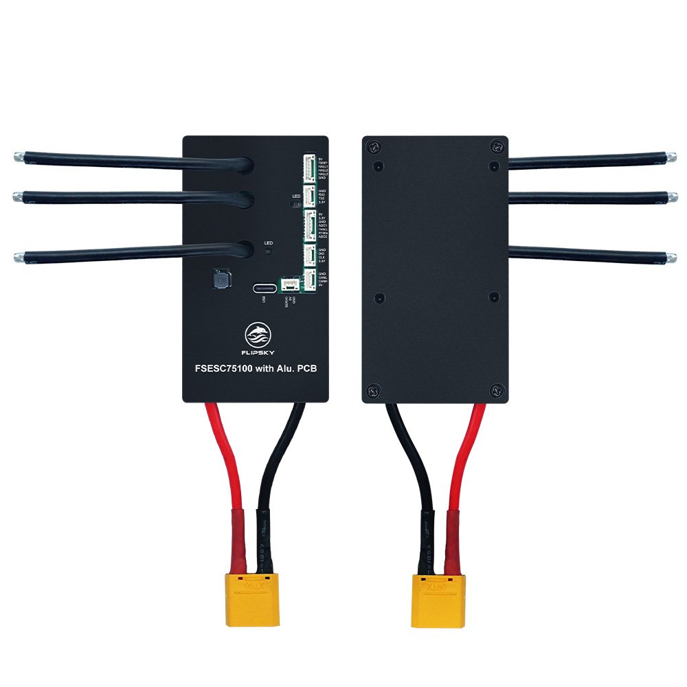 Flipsky FSESC 75100 With Aluminum PCB Electronic Speed Controller Based on VESC 100A 75V For E-Skateboard Scooter Ebike