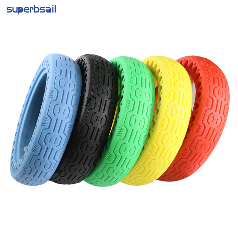 Superbsail 9*2 inch tyre Electric Scooter Honeycomb Shock Absorber Damping red Tyre Durable Rubber Solid Tire For E22 E25