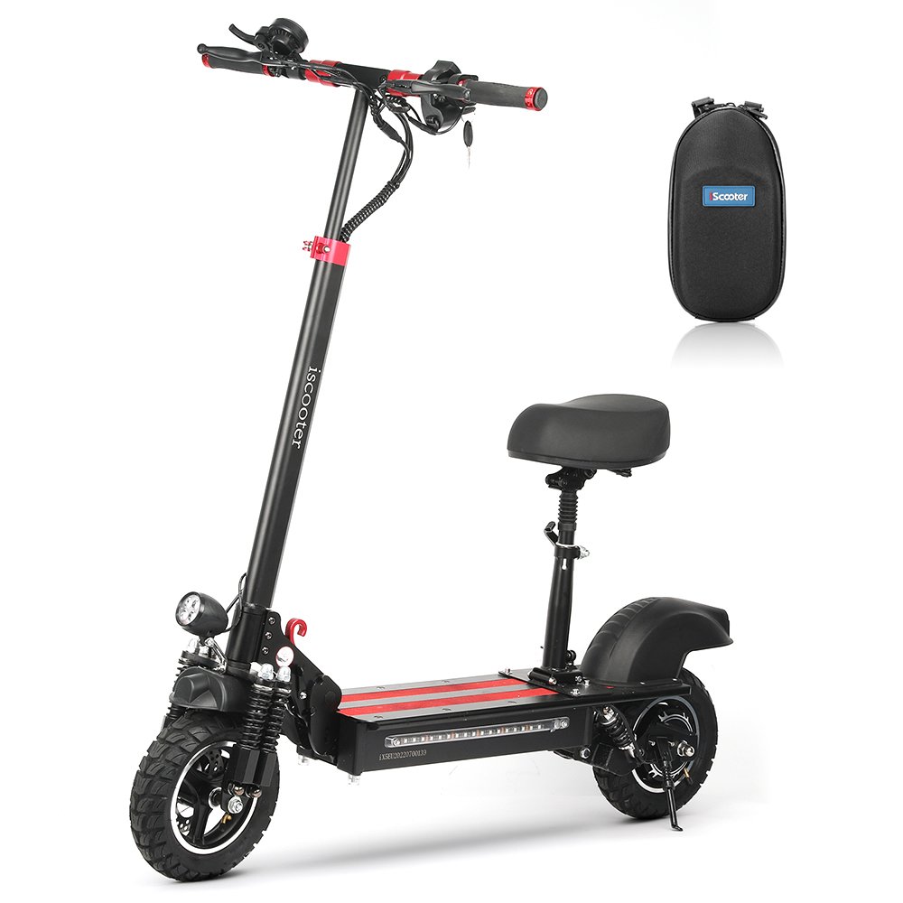 iScooter iX5 e scooter electric10 inch Off-road 1000W Motor Shock Absorbers adults Electric Scooter with seat