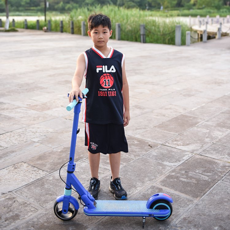 HEZZO eu uk warehouse free shipping kid kick scooter electric kids scooter 130W 24V foldable kids escooter