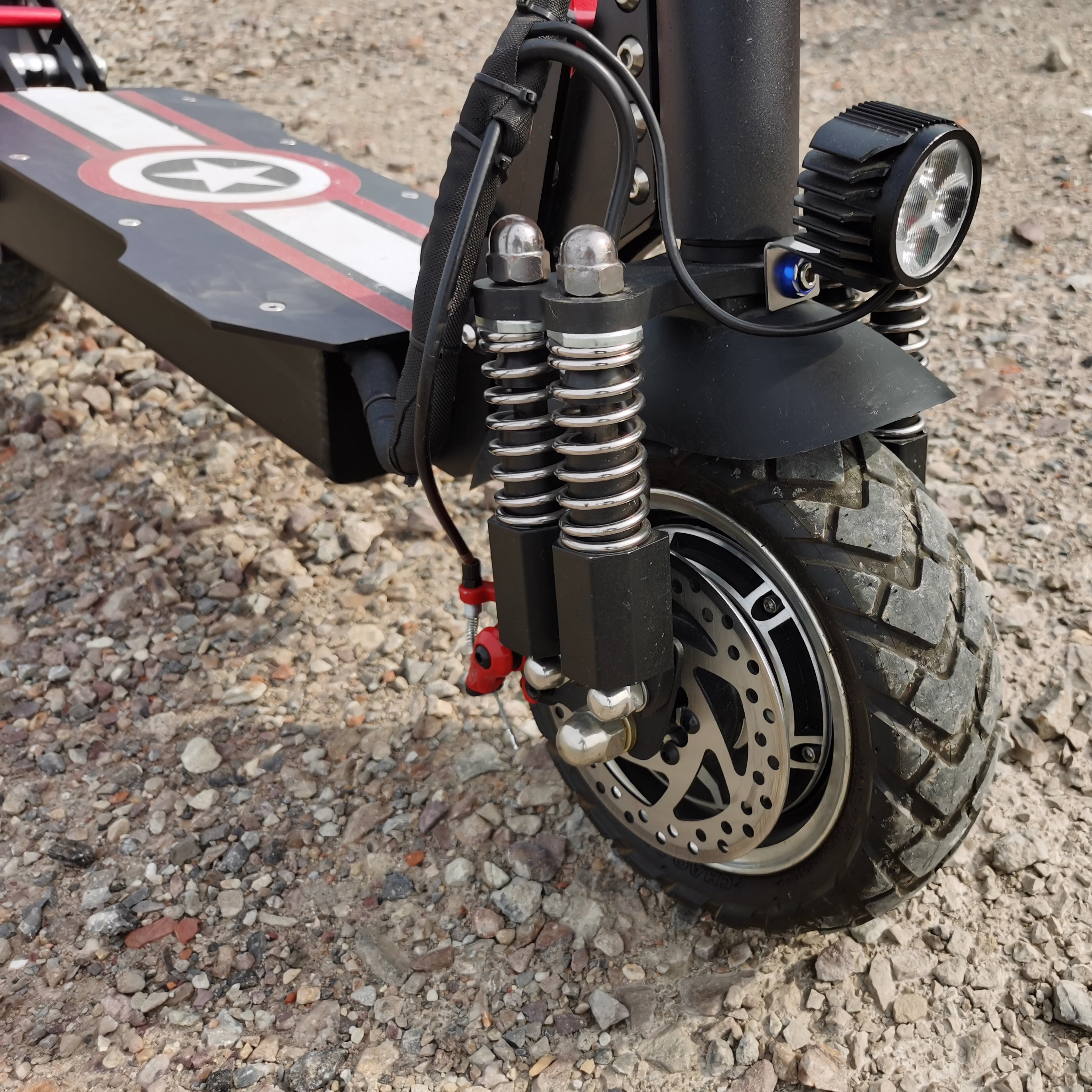 High quality electric scooter parts 2000 watt COOLFLY electric scooter with front and rear suspension