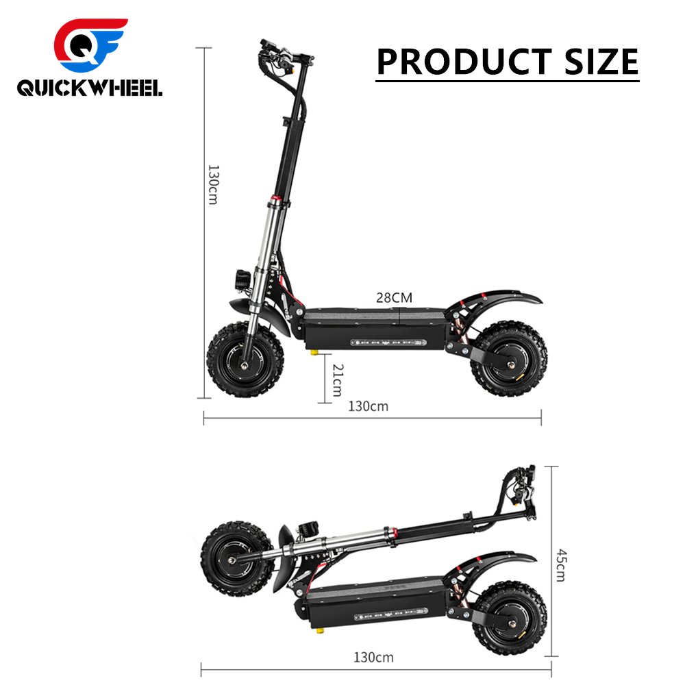 Quickwheel E-Scooter Spare Parts Motor Folding Two Wheels Electric Scooter