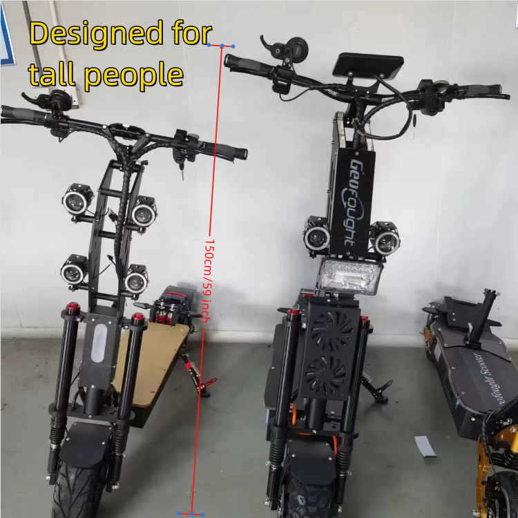 2024 Geofought G14 72v 8000w 10000W 12000w 13 inch 14inch fat tire dualtron electric scooter EU warehouse high power e scooter