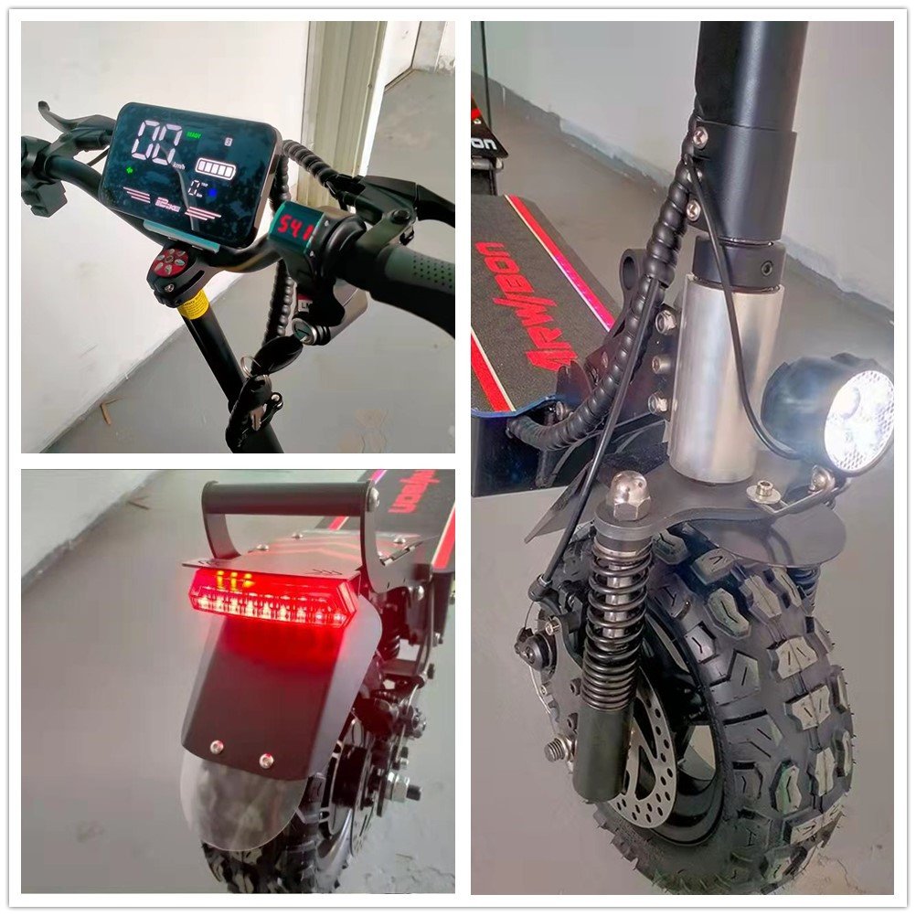 Hydraulic suspension 11inch offroad escooter 55km/h cheap electric scooter 2 wheel single dual motor scooters