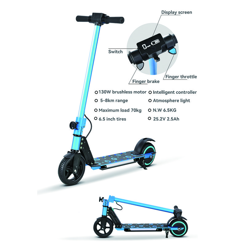 Folding children electric scooter balance bike baby mini balance walker kid