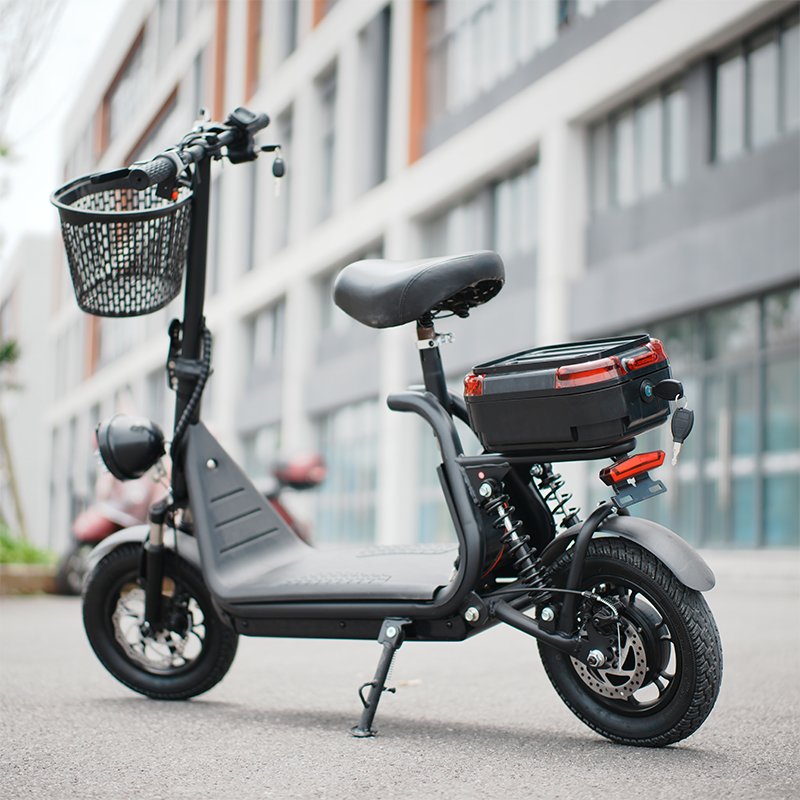 48V 500W Electric Scooter Escooter Two-Wheel Kick Scooter Seat High-Speed 45Kmp Full Suspension 10ah Fold Mobility 250W Powerful