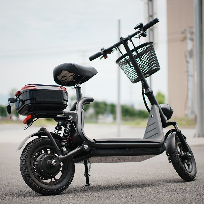 48V 500W Electric Scooter Escooter Two-Wheel Kick Scooter Seat High-Speed 45Kmp Full Suspension 10ah Fold Mobility 250W Powerful