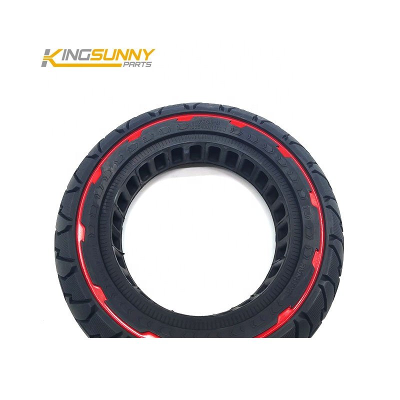 RUNNYWAY 255*80 10X3.0 80/65-6 Solid Tyre RED COLOR Non-pneumatic Solid TIre Electric Scooter Parts Honeycomb Tyre