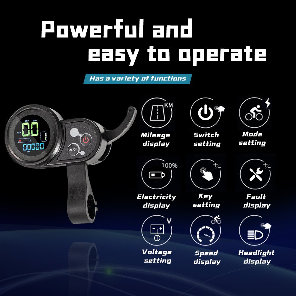 S887 24V-48V 250W 350W 500W Motor Brushless Controller with Display Accessory for Electric Scooter Parts 25A