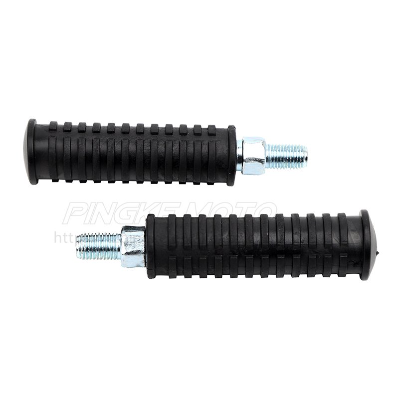Fashion cylindrical rubber anti-slip 8MM stirrups scooter motorcycle rear passenger aluminum alloy stirrups accessories