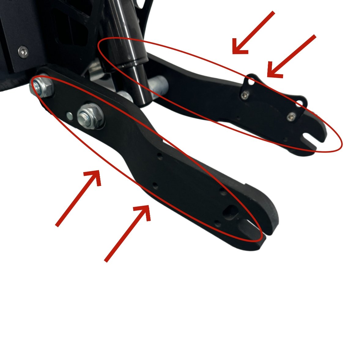 E5A E5B adult electric scooter swing arm front fork and spring suspension scooter part for repair and assembly