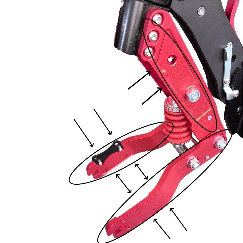 E5A E5B adult electric scooter swing arm front fork and spring suspension scooter part for repair and assembly