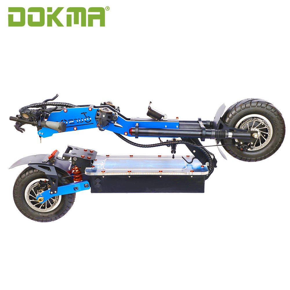 Dokma 13 inch Dtoursor 4 big head light 60V 5600W 72V 8000W 80-100km/h dual motor fast speed electric scooter for off road