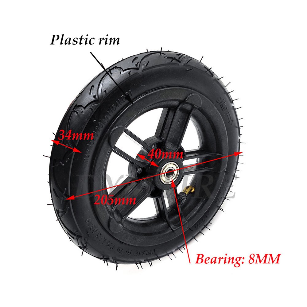 8 Inch 8x1 1/4 Wheel Pneumatic Inner Outer Tire for A-bike Folding Electric Scooter E-twow Replace Parts