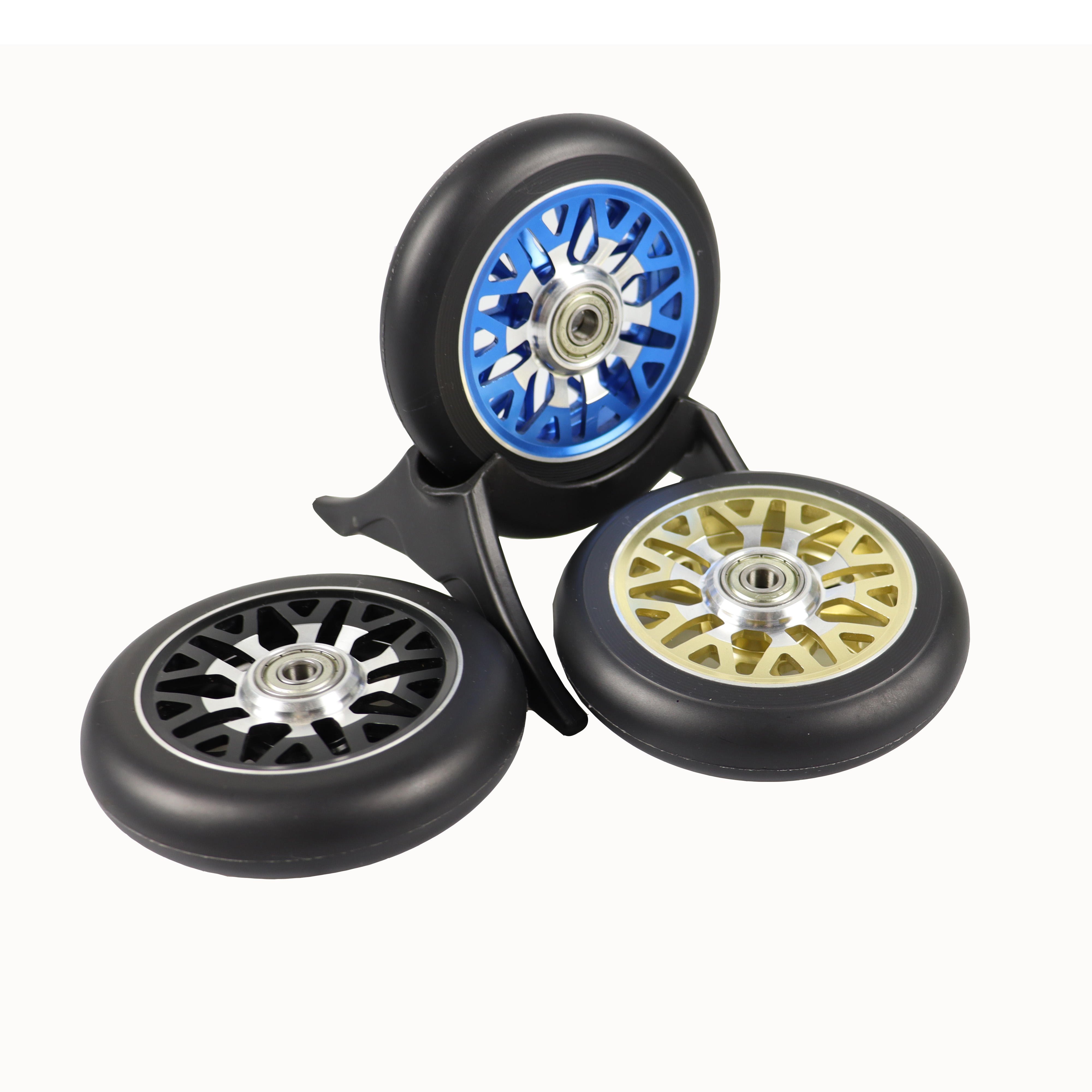 Scooter Parts And Accessories Pu Replacement Wheel Aluminium Metal Core Freestyle Wheel Stunt Scooter Wheels