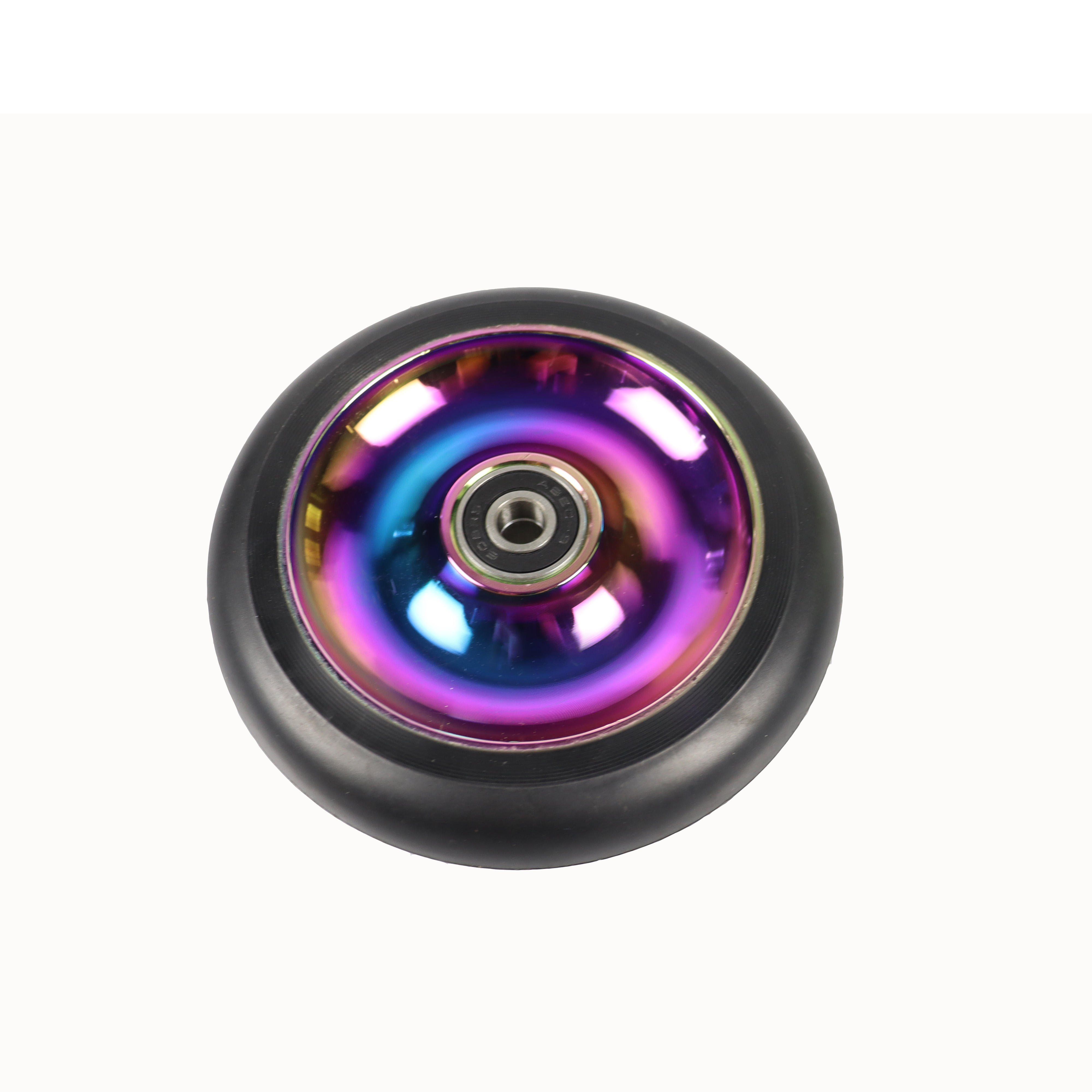 Scooter Parts And Accessories Pu Replacement Wheel Aluminium Metal Core Freestyle Wheel Stunt Scooter Wheels