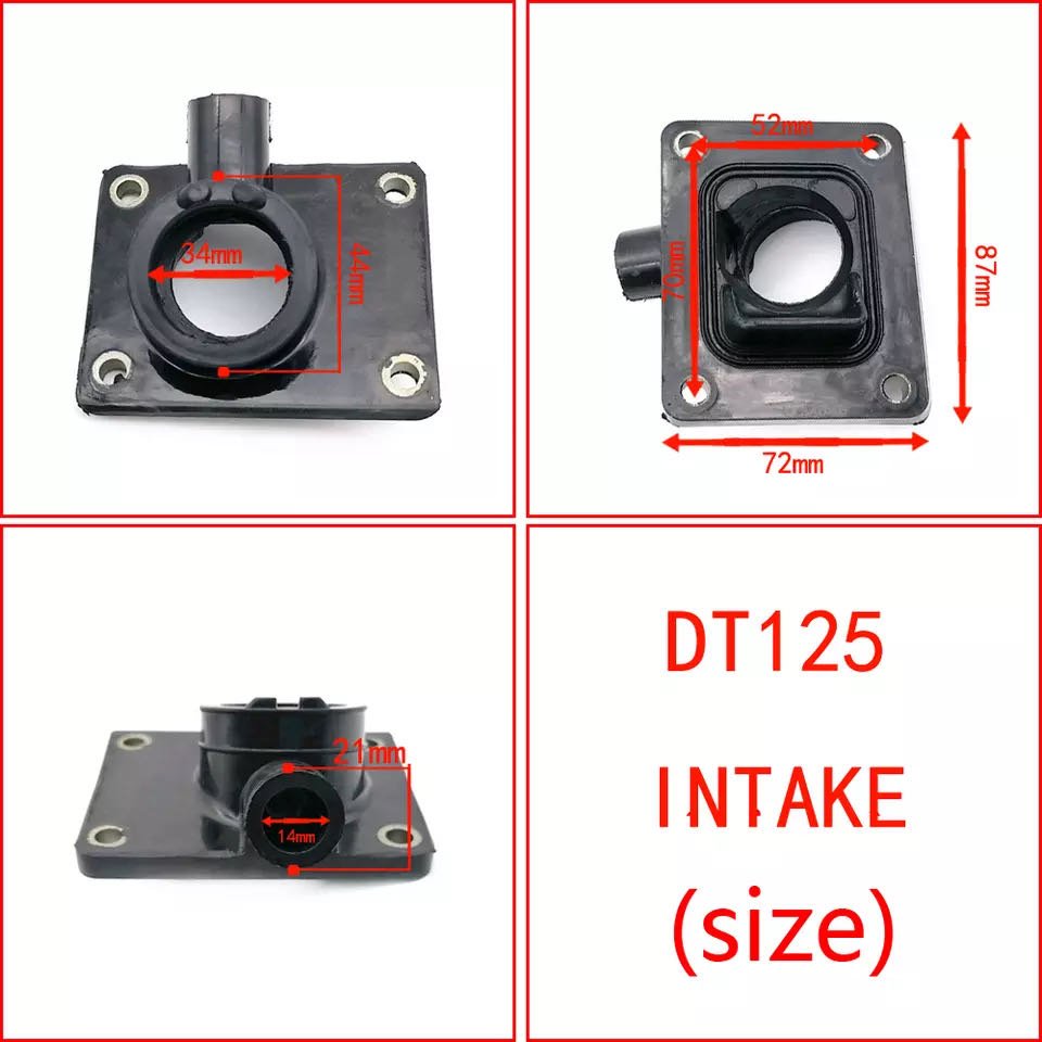 Motorcycle Scooter Carburetor Intake Interface Pipe Joint Manifold Fits For Yamaha DT125 DT200 YFS200 Fuel System Spare Parts