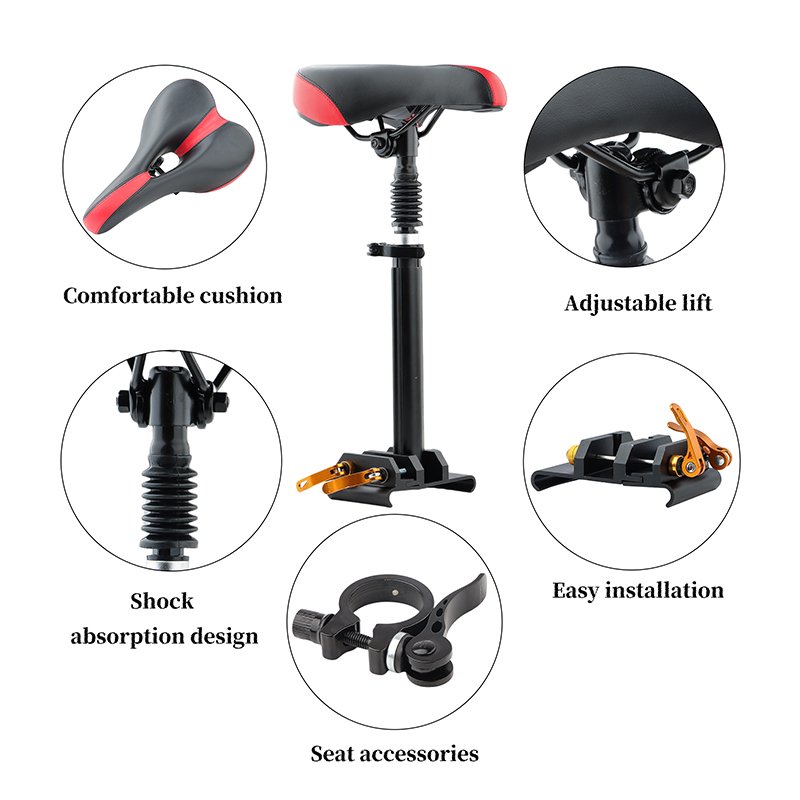 New Scooter Seat Set Saddle For M365 Pro Pro2 Electric Scooter Accessories Adjustable Shock Absorption Folding Seat Easy