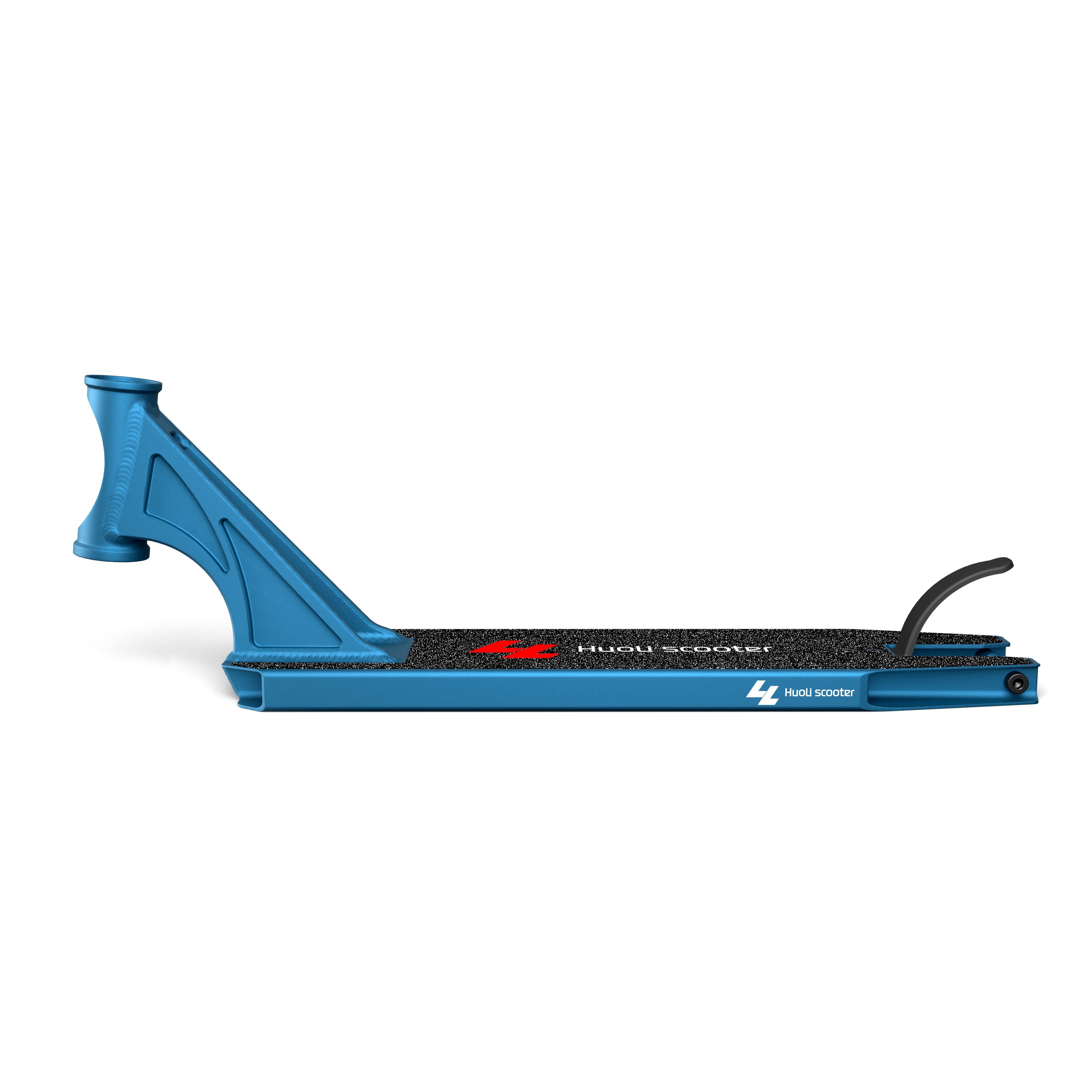 Huoli Pro Kick Trick Extreme Sport wholesale custom Blue 7 inch Scooter Deck Street Light Weight Stunt Scooter Box Deck