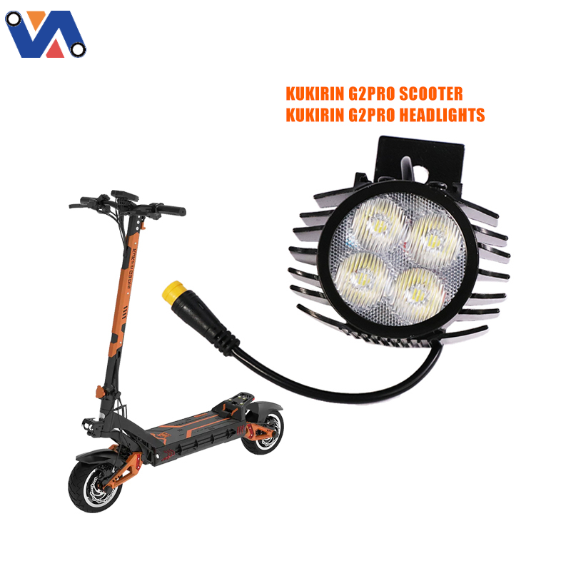 New Image Electric Scooter Spare Parts Original Kugoo Replacement Accessories Front Head Lights For Kukirin G2 Pro Front Light