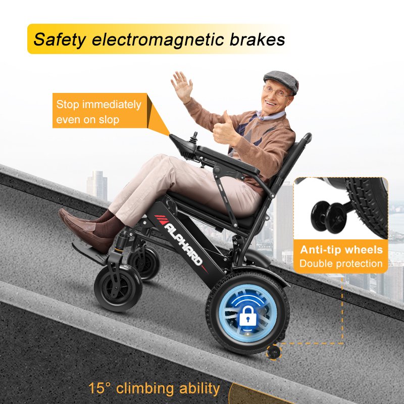 2023 NEW Folding Lightweight Electric Wheel Chair Handicapped Manufacturer Disabled Mobility Wheelchair Electric