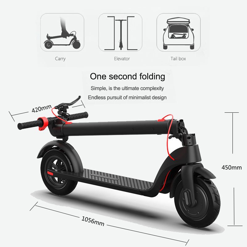 Oem Electric Scooter Scooty 1000 Watt Adult 10 Inch With Pedals Off-Road Kick Price Parts For E X7 350W