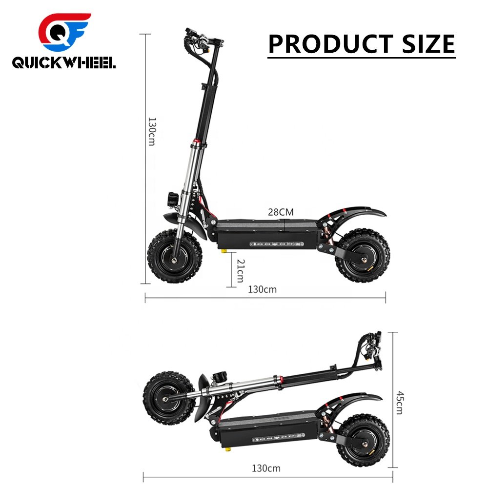 Eu Warehouse Chinese Scooter Manufacturers 6000W 85KM Speed Folding Dual Motor Electric Scooter Adult