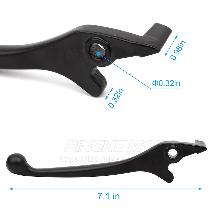 Left and Right Hydraulic Disc Brake Lever Perfect Fit 50-250cc Motorcycle Dirt Bike Scooter Parts-Includes 70cc 90cc 110cc 125cc