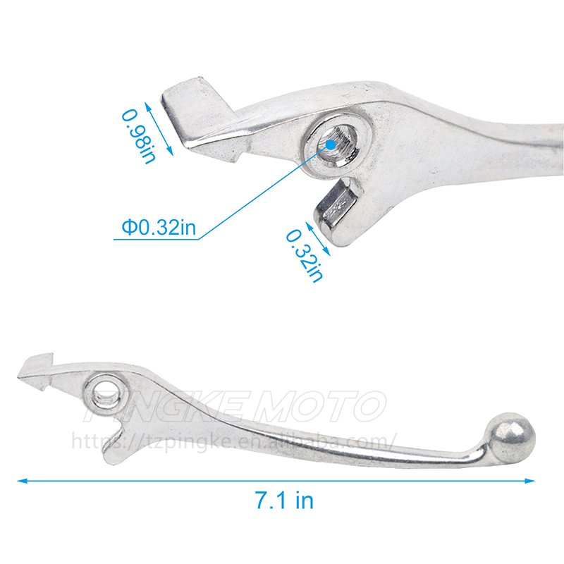 Left and Right Hydraulic Disc Brake Lever Perfect Fit 50-250cc Motorcycle Dirt Bike Scooter Parts-Includes 70cc 90cc 110cc 125cc