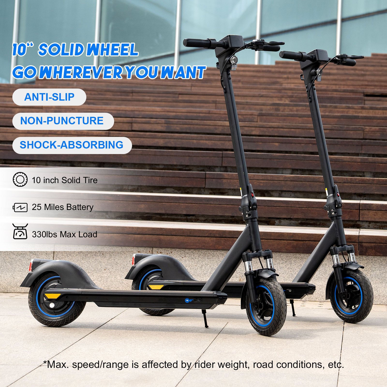 EU USA UK warehouse 500w 36v 11.4ah e scooter folding electric scooters for adult