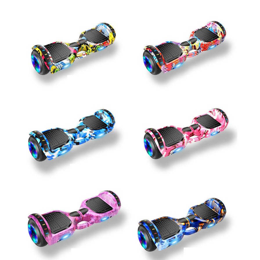 US UK EU Hot Selling 350w Kick Electric Scooter Go Kart 2 Wheel Hoverboard Bluetooth Led 6.5 Inch Hoverboard Foldable e Scooter