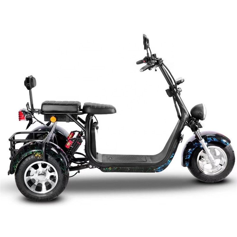 E green Scooter three wheels big tyre trike atv adult tricycle citycoco 3 wheel electric scooter 1500w/2000w