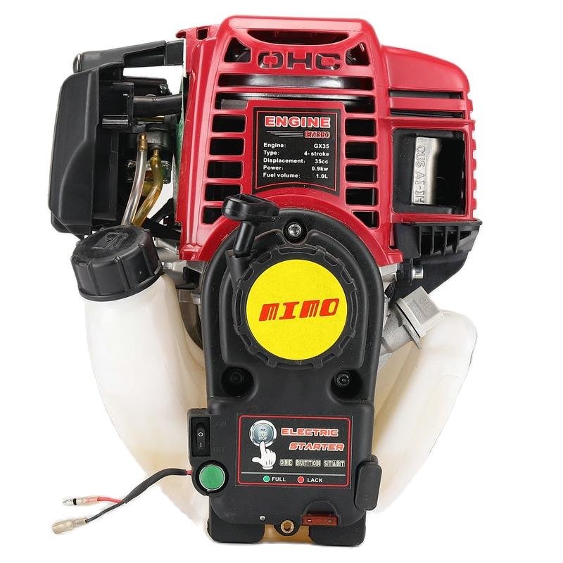 2-Stroke&4-Stroke 49cc Mini Motorcycle Engine Assembly Hand-Pull Gas Scooter Engine