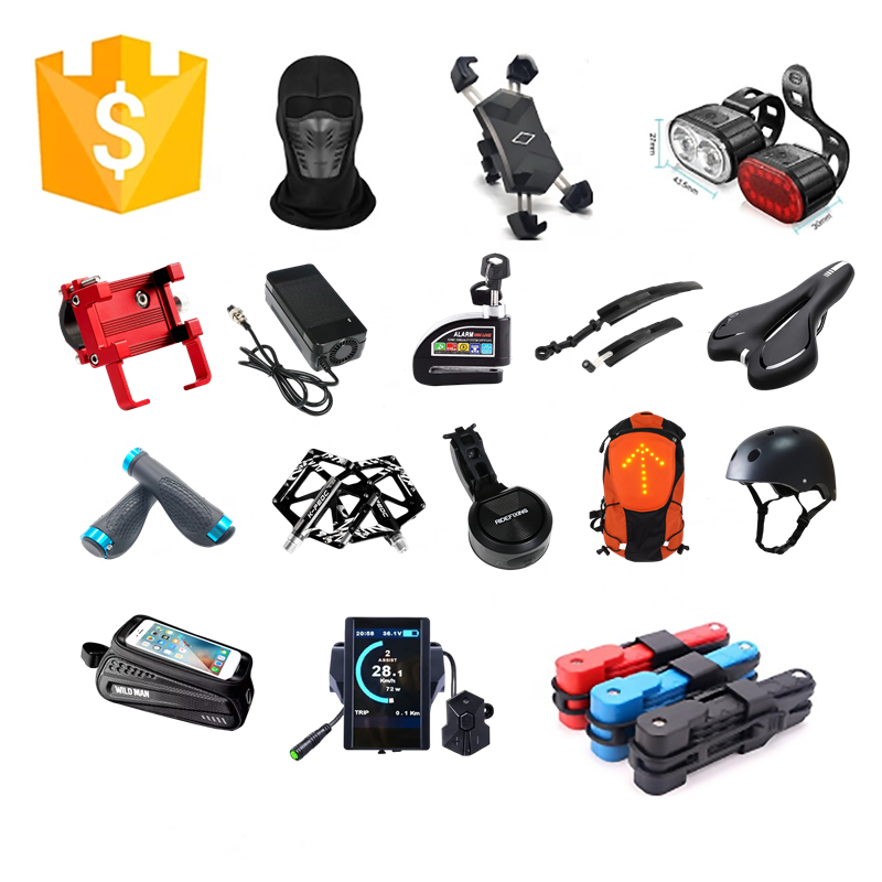 New Image Custom Other Bicycle Electric Dirt E Bike Rider Cycle Set For Cycling Flashlight Accessories Bike Spare Parts