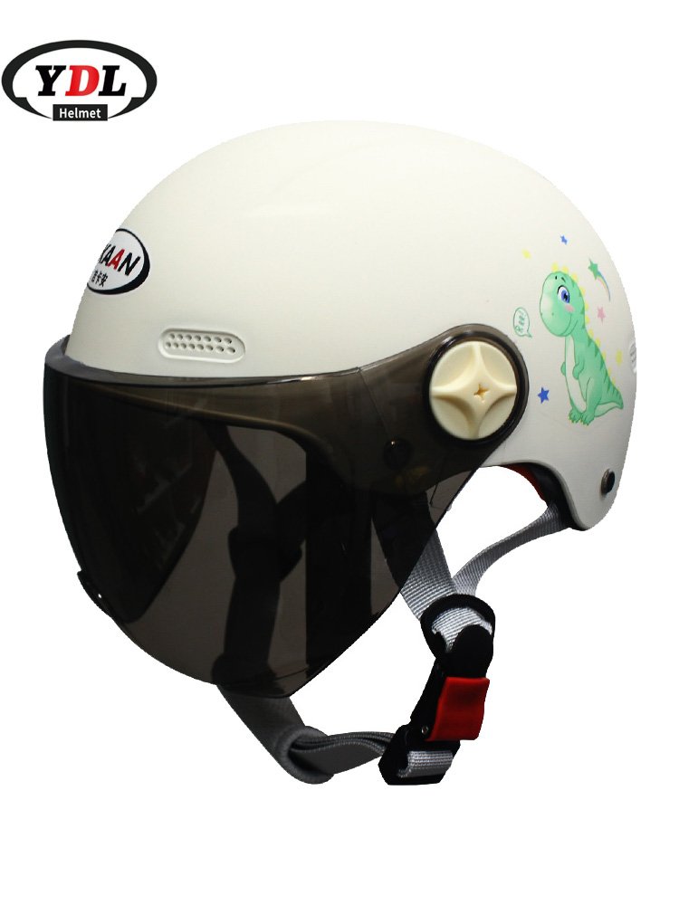 Cartoon high-quality open face children's helmet, children's electric scooter, motorcycle with ABS and EPS buffer