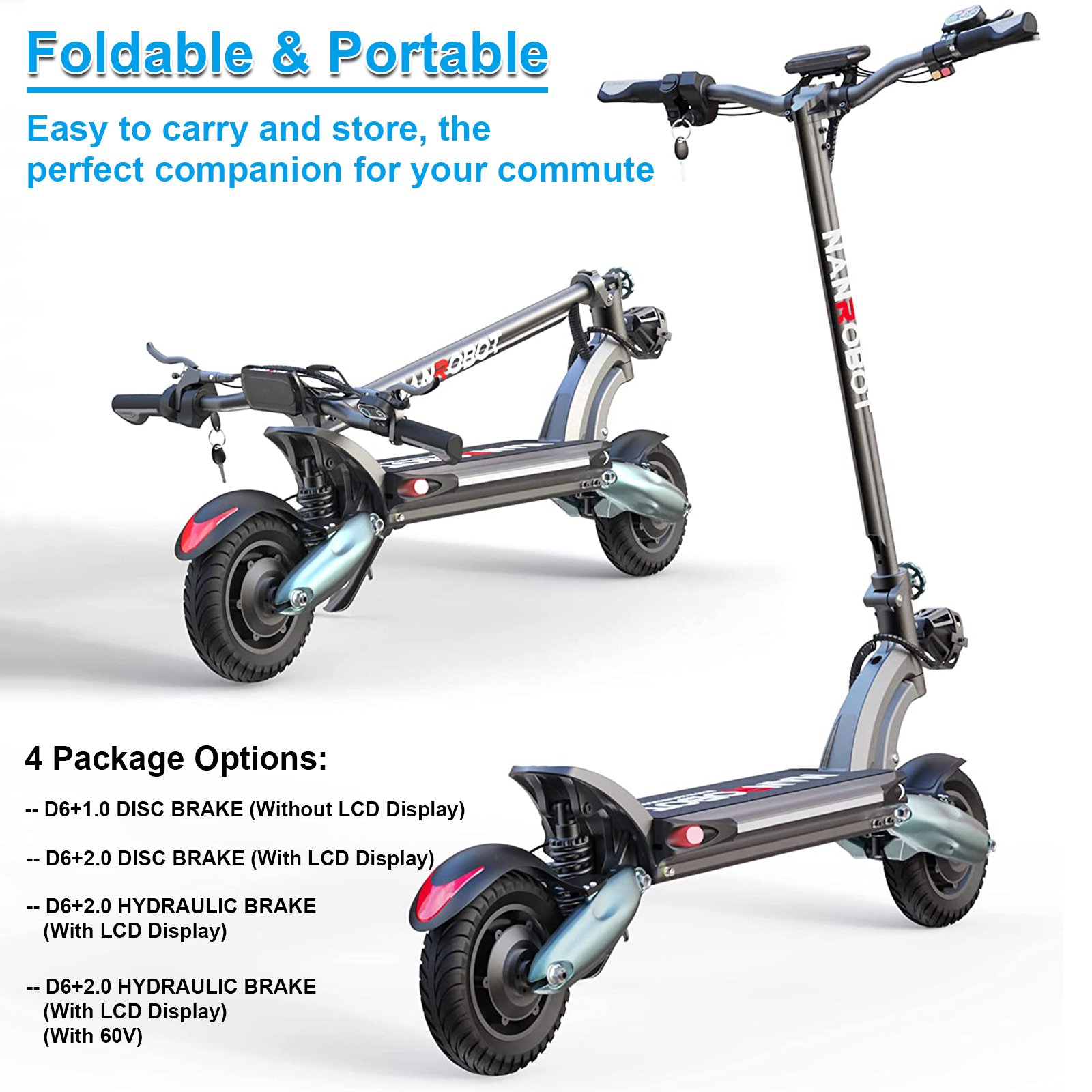 Nanrobot Motorcycle Tail Box Electric Scooter Riding Universal Trunk Scooter Electric