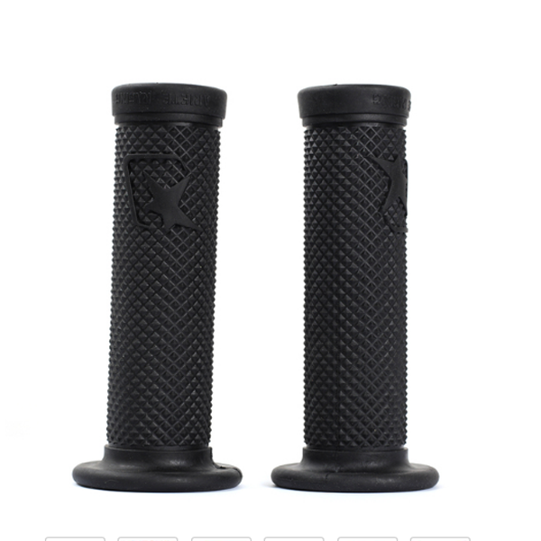 retro moto grip classic scooter parts vintage 7/8" 22mm motorbike handle bar for cafe racer rubber motorcycle handlebar