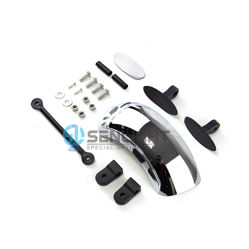 motorcycle Accessories180 Degree Holographic panoramic wide angle rear view mirror For Utv Moped Atv Scooter Quad Pit Dirtbike