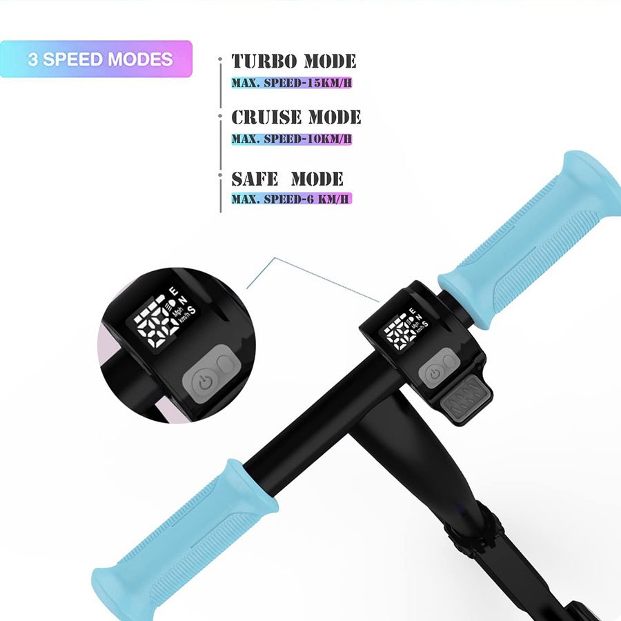 Electronic Kick Toy Electric Scooter Steel Plastic Dropshipping EU Warehouse Foldable Children Girls Boys for Kids 150W M2
