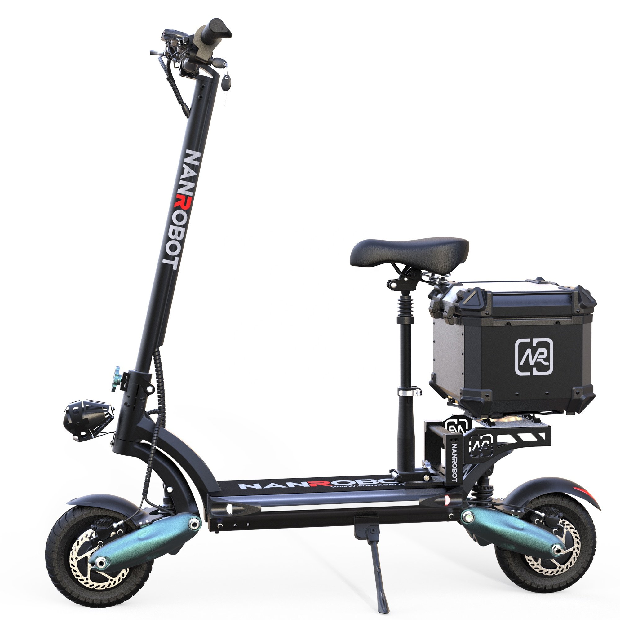 NANROBOT D6+ Shorter Charging Time And Higher Efficiency Delivery Drifting Electric Scooter LED Head Light