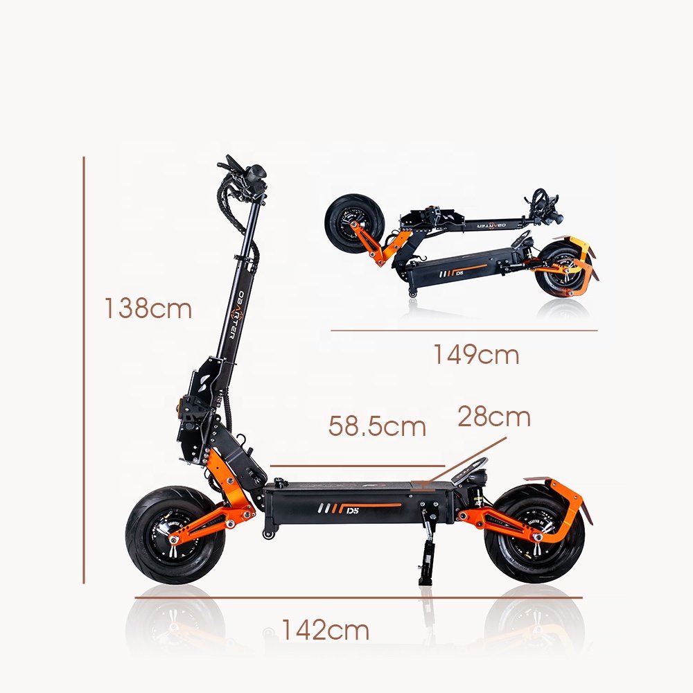 New Design Electric Scooters D5 Seat And Trunk Parts Folding Scooter Accessories Scooter Seat Citycoco Trunk Factory Warehouse